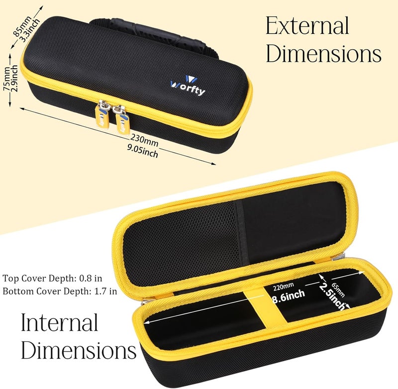 worfty Case for DEWALT Cordless Screwdriver with FLEXDRIVE Control and Screwdriving Bits DWHT66719 - Travel Protective Carrying Storage Bag (Black) - Image 3